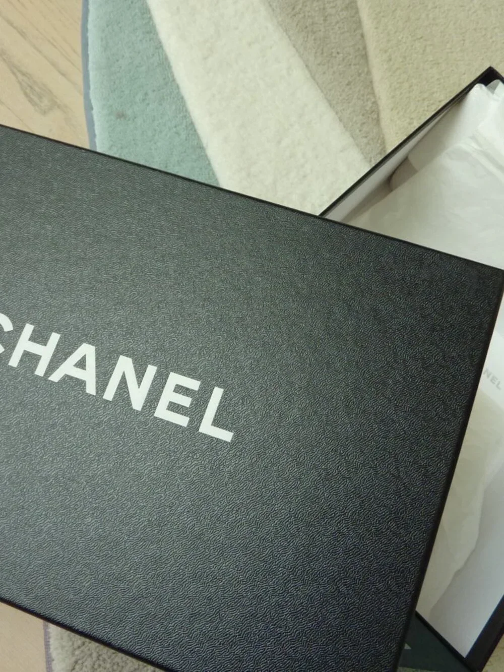 Chanel Black Empty Shoe Box for storage SZ 11.5